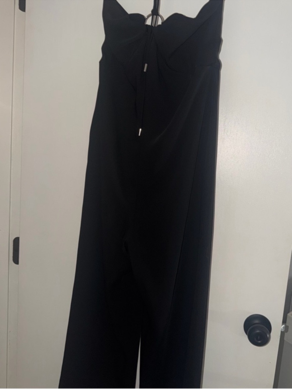 Mango Black Strapless Ring-Detail Jumpsuit - Picture 8 of 9